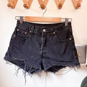 Black Levi’s 501 Cutoff Shorts
